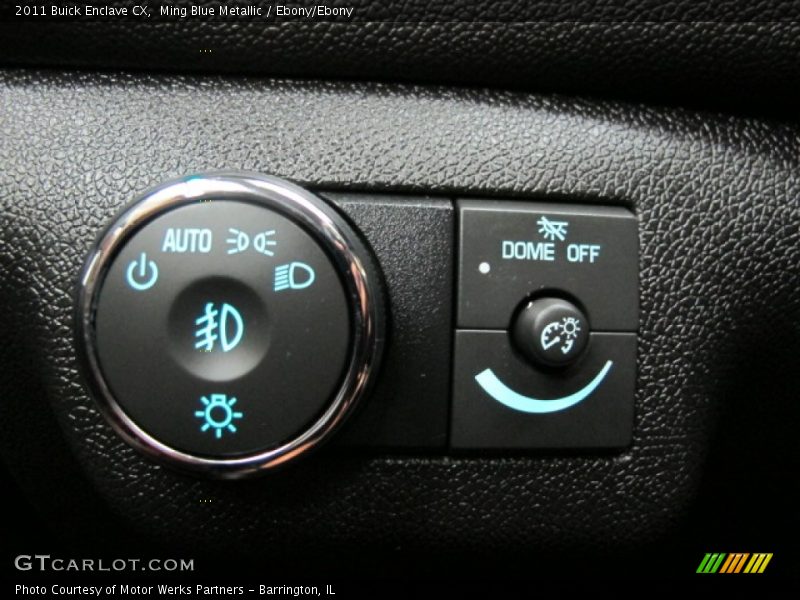Ming Blue Metallic / Ebony/Ebony 2011 Buick Enclave CX