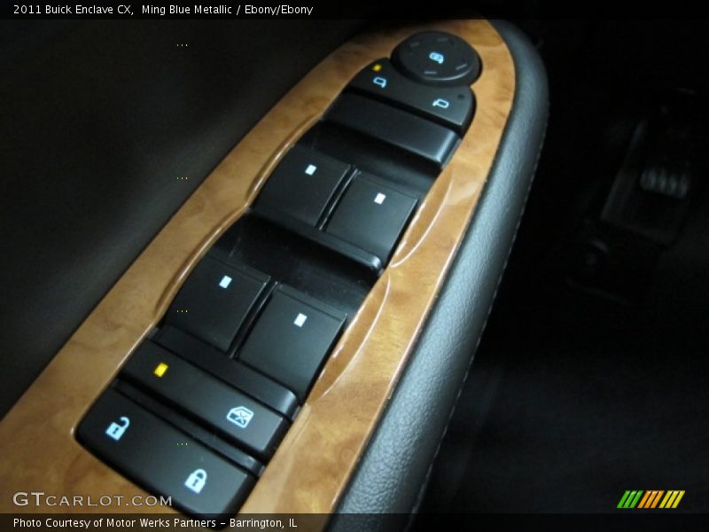 Ming Blue Metallic / Ebony/Ebony 2011 Buick Enclave CX