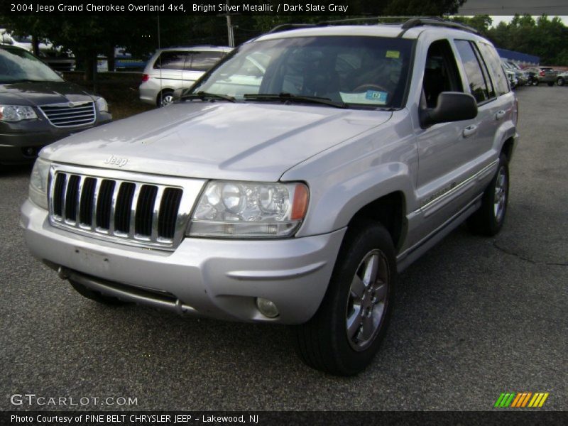 Bright Silver Metallic / Dark Slate Gray 2004 Jeep Grand Cherokee Overland 4x4