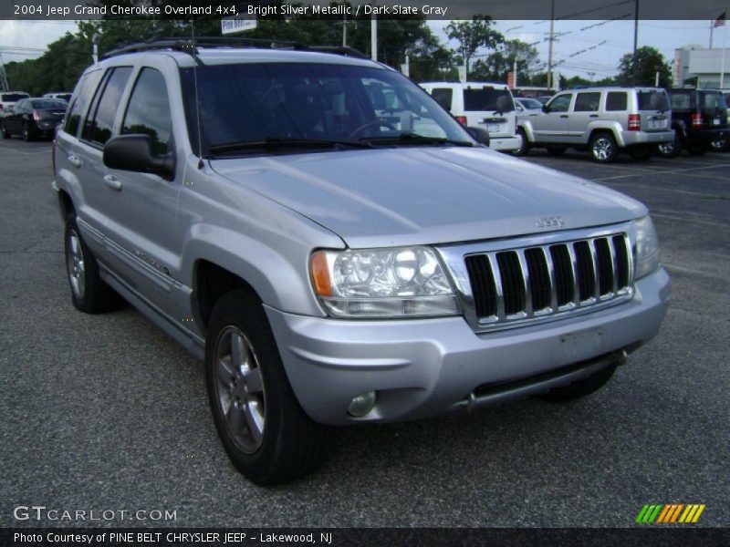 Bright Silver Metallic / Dark Slate Gray 2004 Jeep Grand Cherokee Overland 4x4