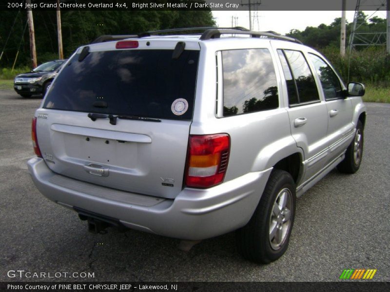 Bright Silver Metallic / Dark Slate Gray 2004 Jeep Grand Cherokee Overland 4x4