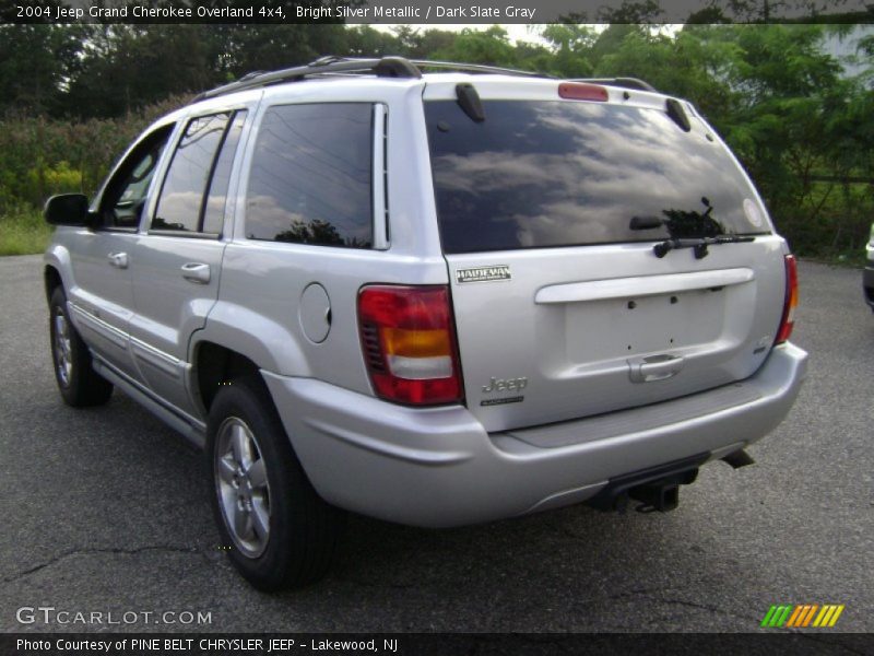 Bright Silver Metallic / Dark Slate Gray 2004 Jeep Grand Cherokee Overland 4x4