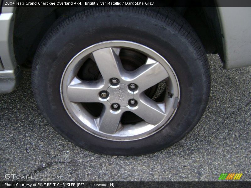 Bright Silver Metallic / Dark Slate Gray 2004 Jeep Grand Cherokee Overland 4x4