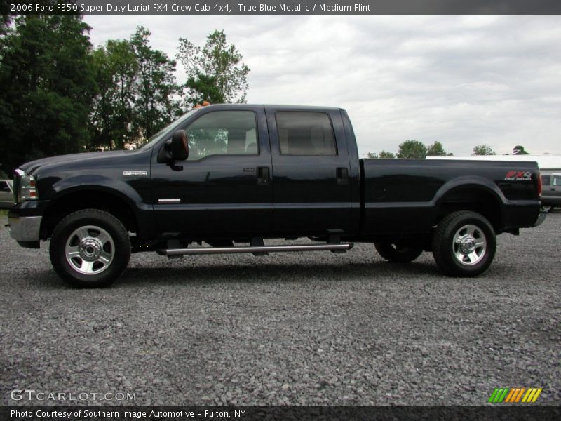 True Blue Metallic / Medium Flint 2006 Ford F350 Super Duty Lariat FX4 Crew Cab 4x4