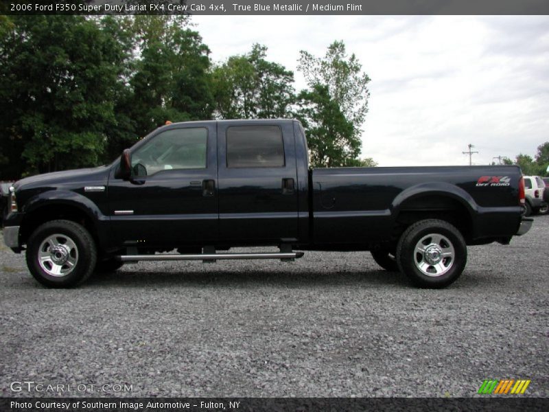True Blue Metallic / Medium Flint 2006 Ford F350 Super Duty Lariat FX4 Crew Cab 4x4