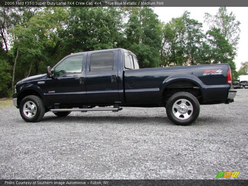 True Blue Metallic / Medium Flint 2006 Ford F350 Super Duty Lariat FX4 Crew Cab 4x4