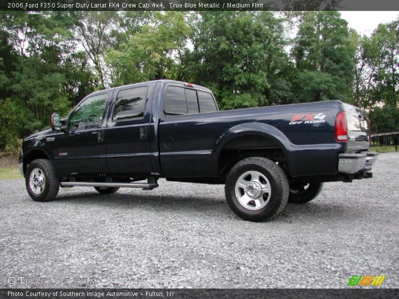 True Blue Metallic / Medium Flint 2006 Ford F350 Super Duty Lariat FX4 Crew Cab 4x4