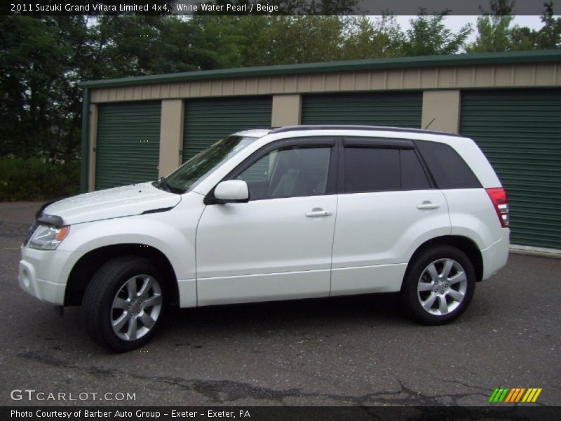 White Water Pearl / Beige 2011 Suzuki Grand Vitara Limited 4x4