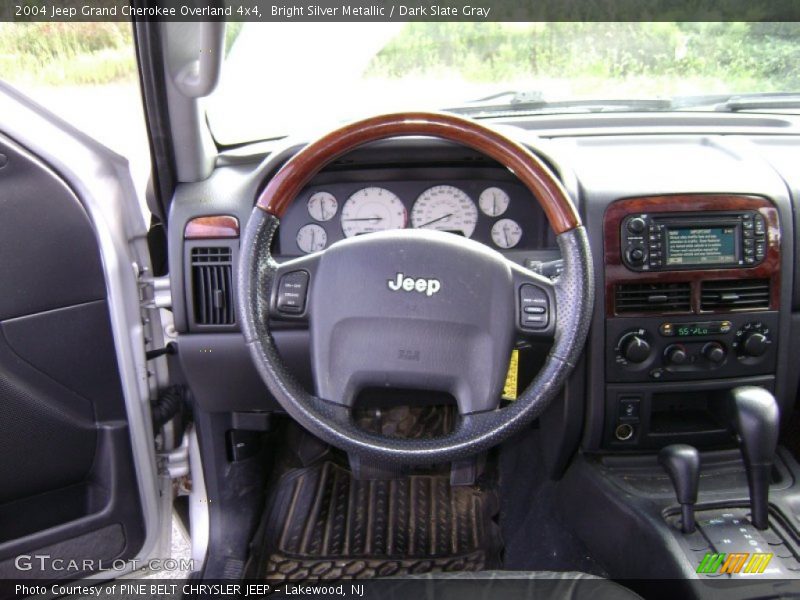 Bright Silver Metallic / Dark Slate Gray 2004 Jeep Grand Cherokee Overland 4x4