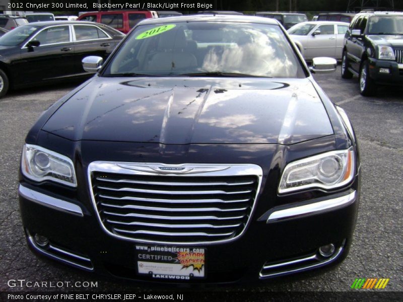 Blackberry Pearl / Black/Light Frost Beige 2012 Chrysler 300 Limited