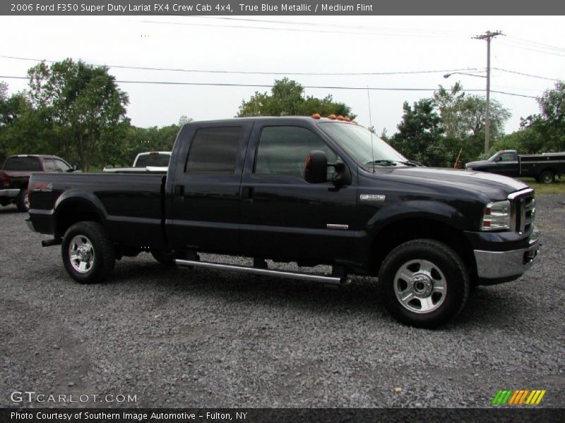 True Blue Metallic / Medium Flint 2006 Ford F350 Super Duty Lariat FX4 Crew Cab 4x4