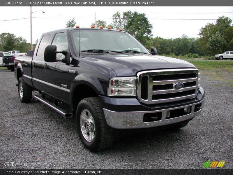 True Blue Metallic / Medium Flint 2006 Ford F350 Super Duty Lariat FX4 Crew Cab 4x4