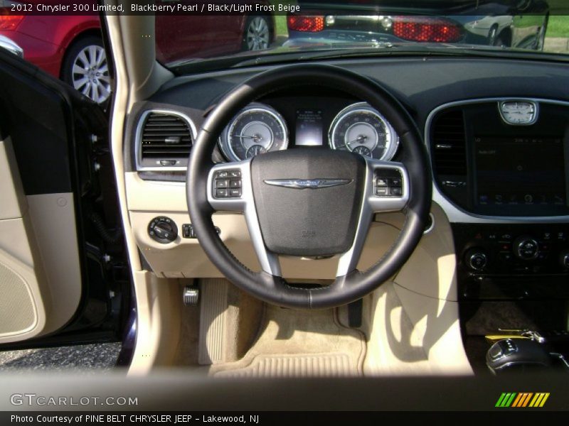 Blackberry Pearl / Black/Light Frost Beige 2012 Chrysler 300 Limited
