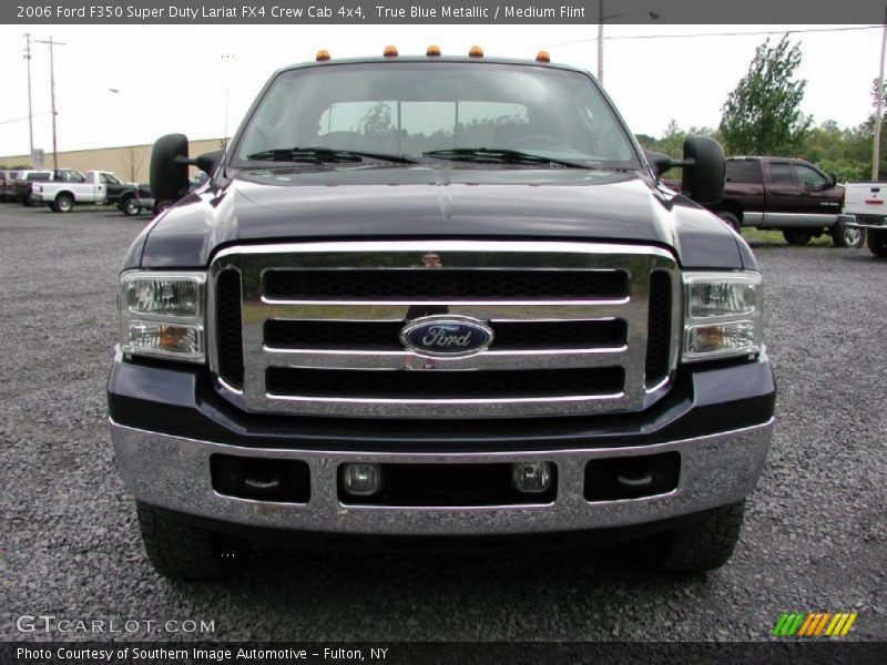 True Blue Metallic / Medium Flint 2006 Ford F350 Super Duty Lariat FX4 Crew Cab 4x4