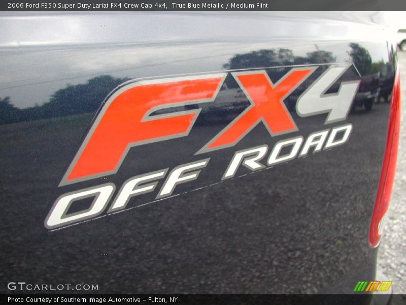 True Blue Metallic / Medium Flint 2006 Ford F350 Super Duty Lariat FX4 Crew Cab 4x4