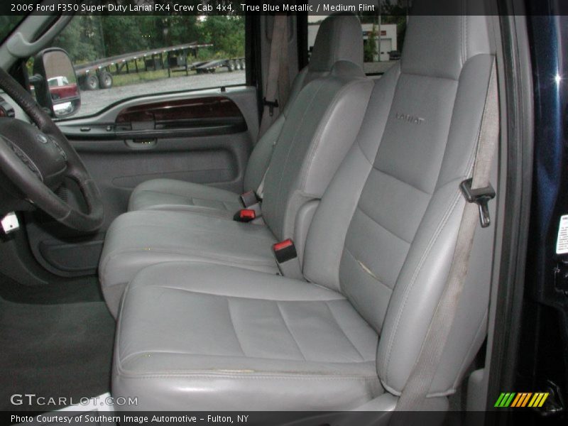 True Blue Metallic / Medium Flint 2006 Ford F350 Super Duty Lariat FX4 Crew Cab 4x4