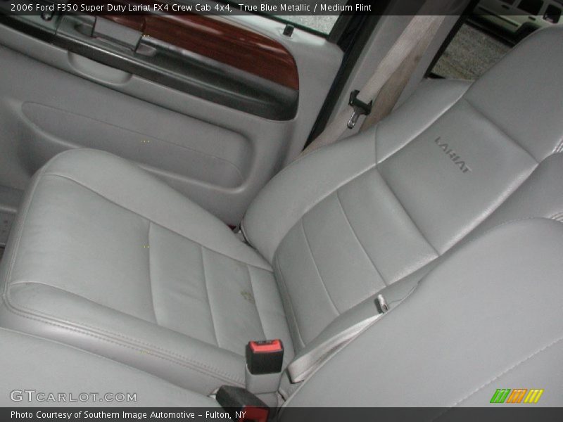 True Blue Metallic / Medium Flint 2006 Ford F350 Super Duty Lariat FX4 Crew Cab 4x4