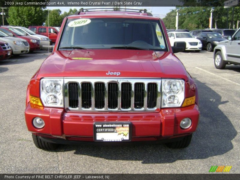 Inferno Red Crystal Pearl / Dark Slate Gray 2009 Jeep Commander Sport 4x4