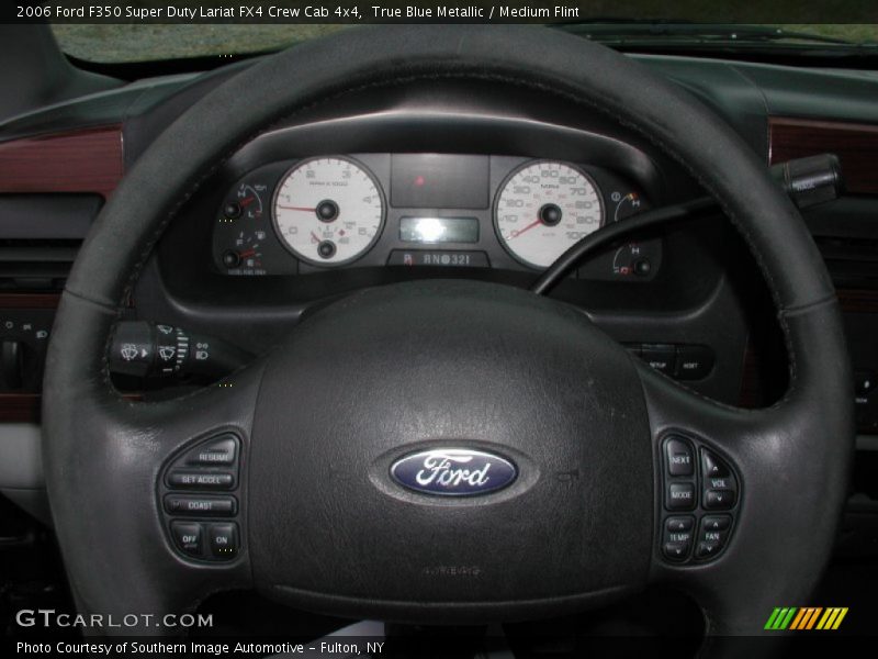 True Blue Metallic / Medium Flint 2006 Ford F350 Super Duty Lariat FX4 Crew Cab 4x4