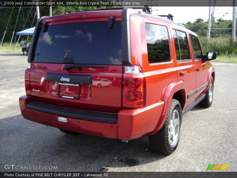 Inferno Red Crystal Pearl / Dark Slate Gray 2009 Jeep Commander Sport 4x4