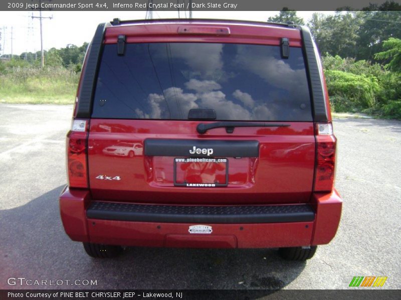 Inferno Red Crystal Pearl / Dark Slate Gray 2009 Jeep Commander Sport 4x4