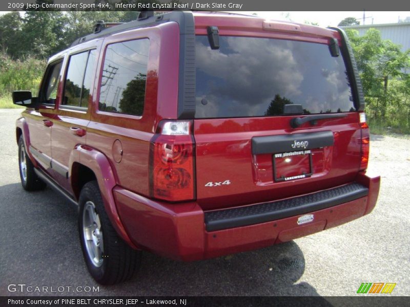 Inferno Red Crystal Pearl / Dark Slate Gray 2009 Jeep Commander Sport 4x4