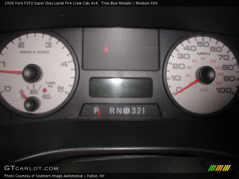 True Blue Metallic / Medium Flint 2006 Ford F350 Super Duty Lariat FX4 Crew Cab 4x4