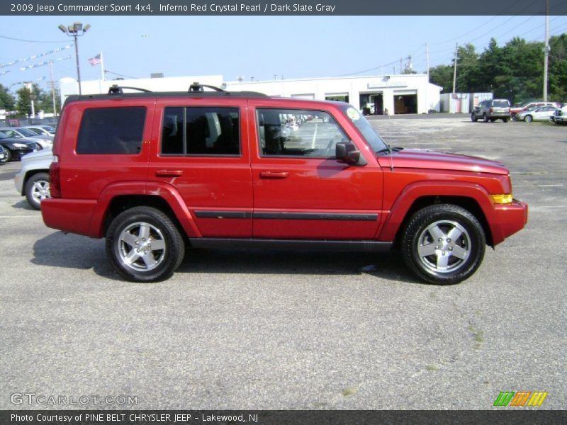 Inferno Red Crystal Pearl / Dark Slate Gray 2009 Jeep Commander Sport 4x4