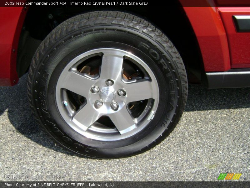 Inferno Red Crystal Pearl / Dark Slate Gray 2009 Jeep Commander Sport 4x4