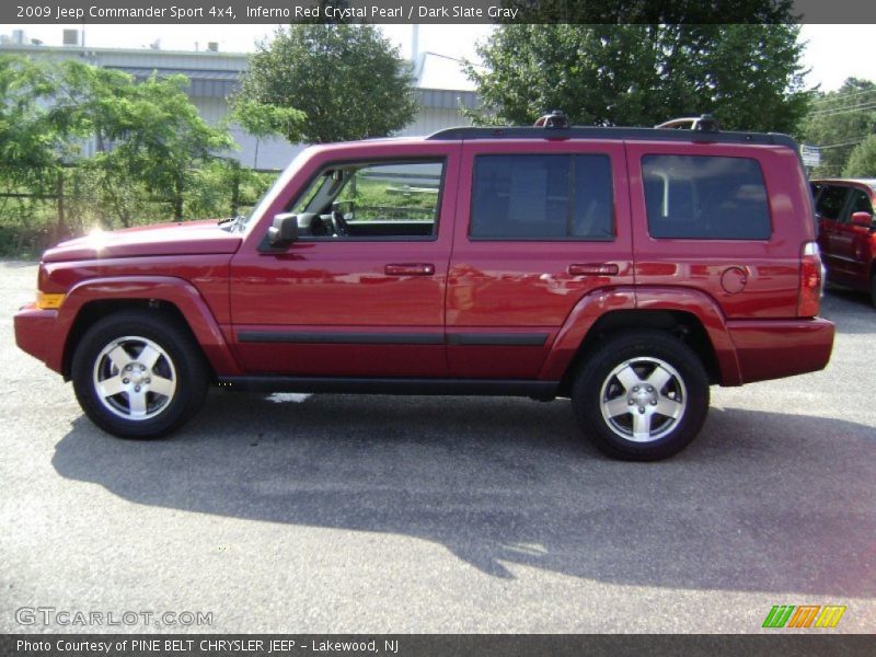 Inferno Red Crystal Pearl / Dark Slate Gray 2009 Jeep Commander Sport 4x4