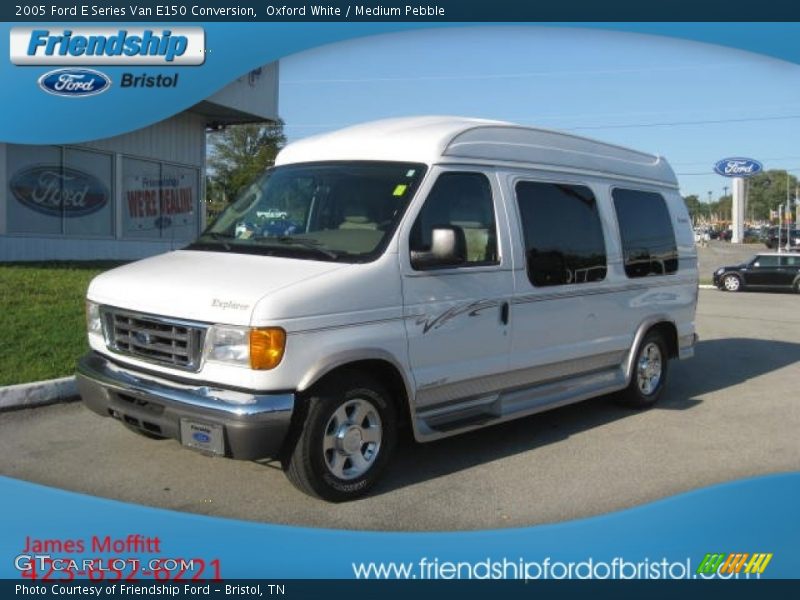 Oxford White / Medium Pebble 2005 Ford E Series Van E150 Conversion