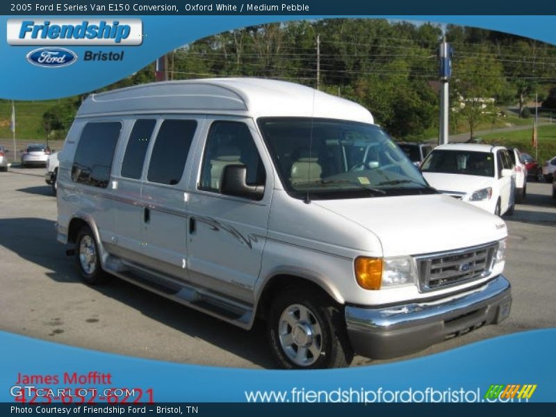 Oxford White / Medium Pebble 2005 Ford E Series Van E150 Conversion