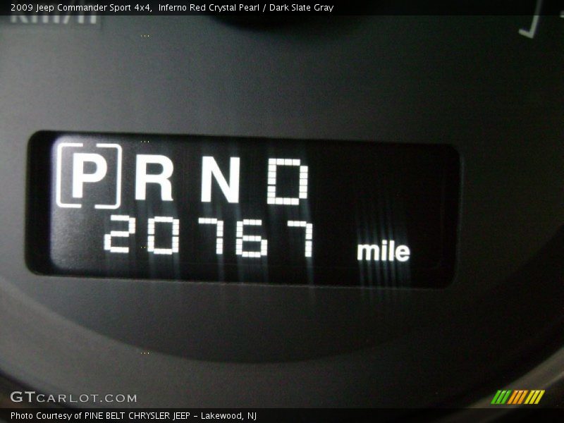 Inferno Red Crystal Pearl / Dark Slate Gray 2009 Jeep Commander Sport 4x4