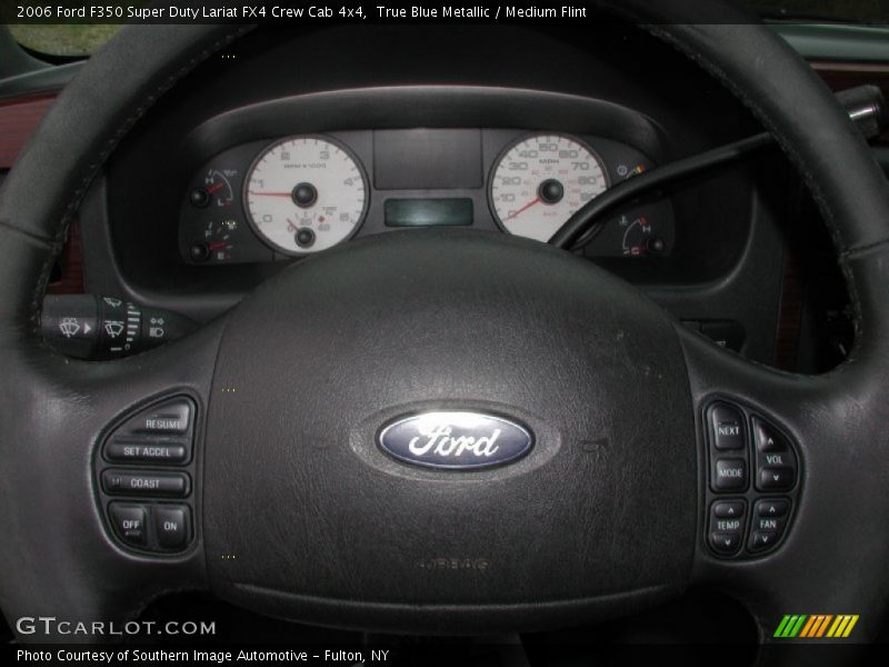 True Blue Metallic / Medium Flint 2006 Ford F350 Super Duty Lariat FX4 Crew Cab 4x4