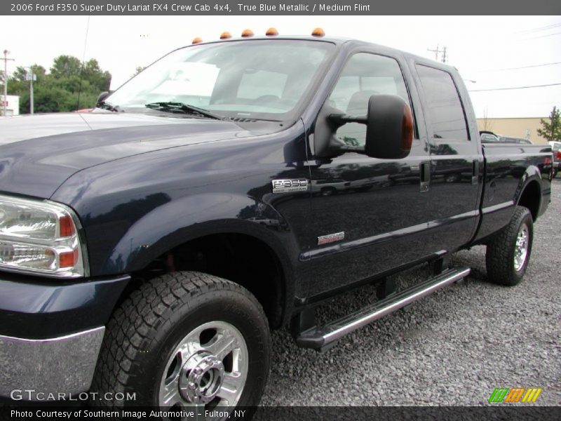 True Blue Metallic / Medium Flint 2006 Ford F350 Super Duty Lariat FX4 Crew Cab 4x4