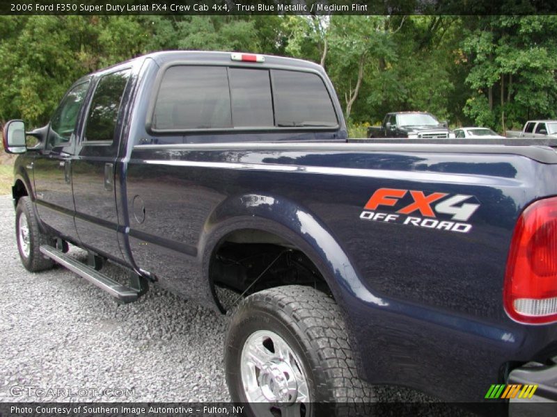True Blue Metallic / Medium Flint 2006 Ford F350 Super Duty Lariat FX4 Crew Cab 4x4