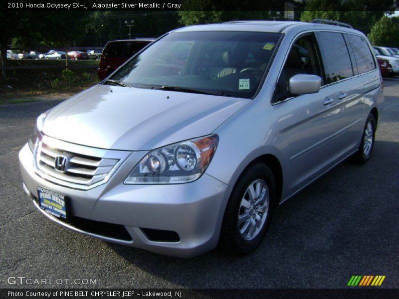 Alabaster Silver Metallic / Gray 2010 Honda Odyssey EX-L