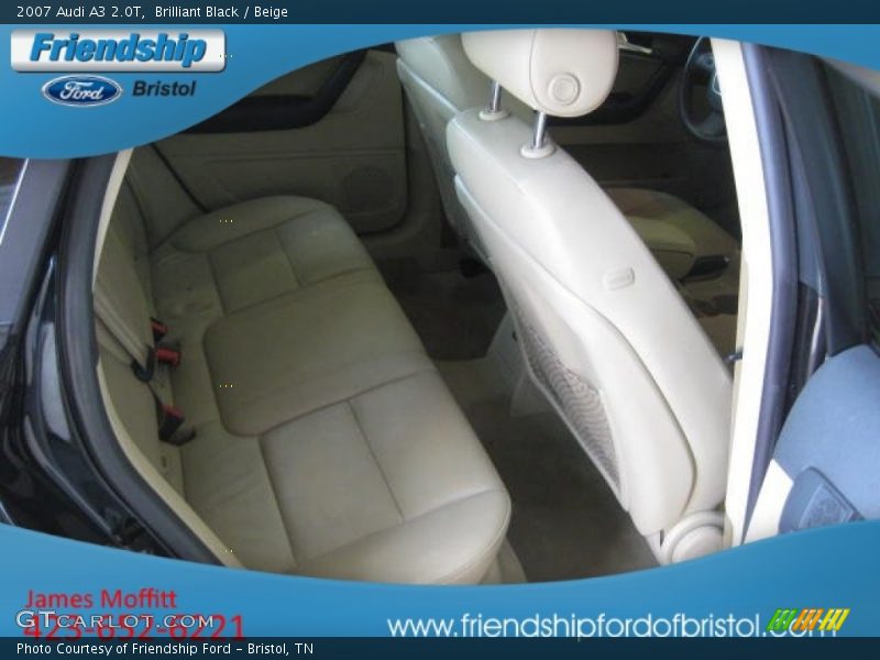 Brilliant Black / Beige 2007 Audi A3 2.0T