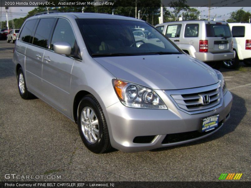 Alabaster Silver Metallic / Gray 2010 Honda Odyssey EX-L