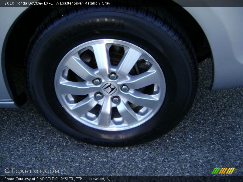 Alabaster Silver Metallic / Gray 2010 Honda Odyssey EX-L