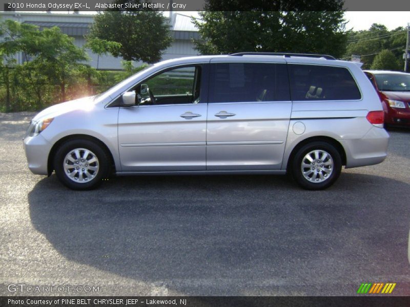 Alabaster Silver Metallic / Gray 2010 Honda Odyssey EX-L