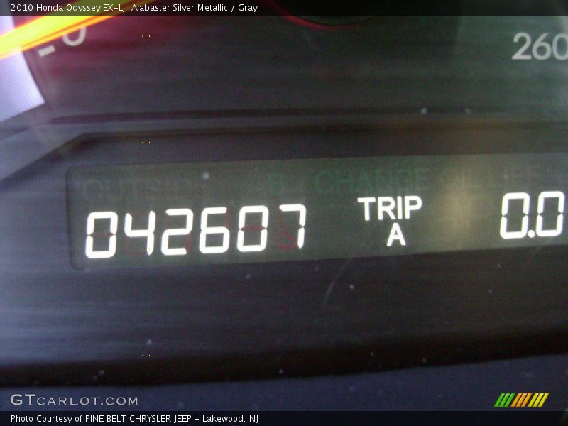 Alabaster Silver Metallic / Gray 2010 Honda Odyssey EX-L