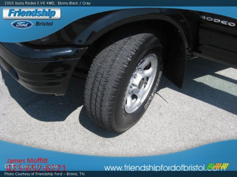 Ebony Black / Gray 2003 Isuzu Rodeo S V6 4WD