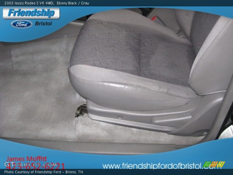 Ebony Black / Gray 2003 Isuzu Rodeo S V6 4WD