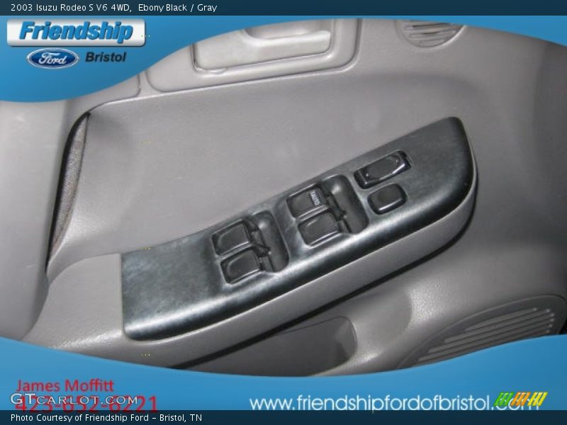 Ebony Black / Gray 2003 Isuzu Rodeo S V6 4WD