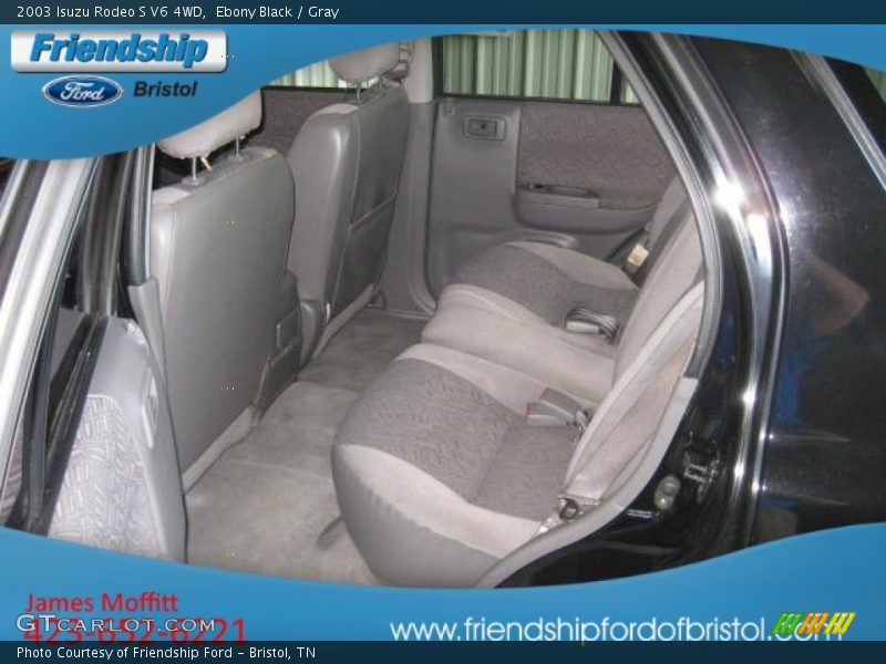 Ebony Black / Gray 2003 Isuzu Rodeo S V6 4WD