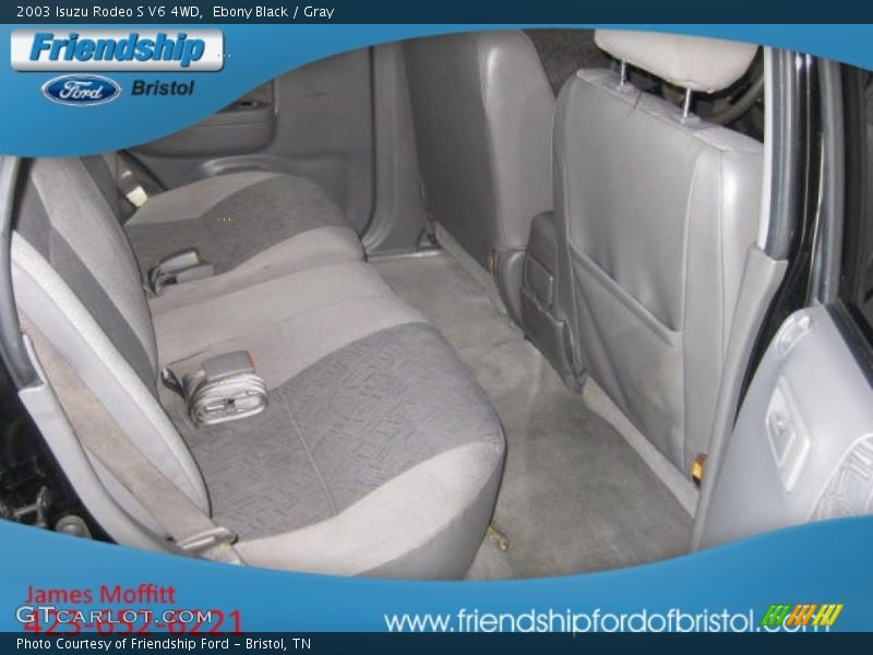 Ebony Black / Gray 2003 Isuzu Rodeo S V6 4WD