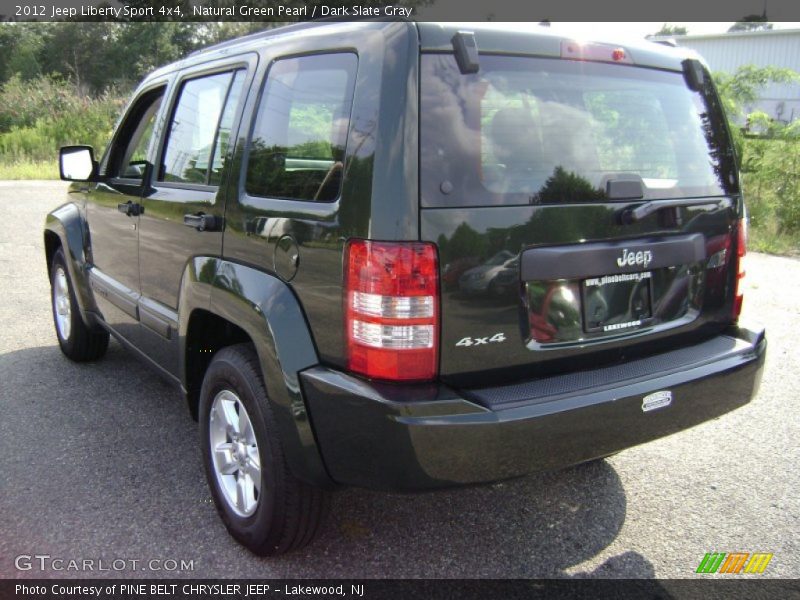Natural Green Pearl / Dark Slate Gray 2012 Jeep Liberty Sport 4x4