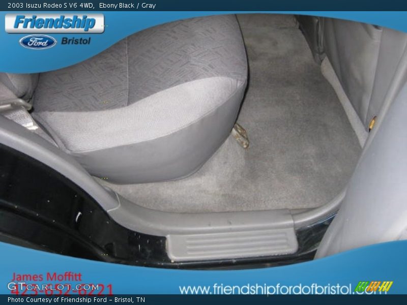 Ebony Black / Gray 2003 Isuzu Rodeo S V6 4WD