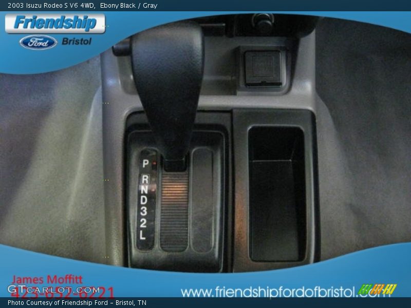 Ebony Black / Gray 2003 Isuzu Rodeo S V6 4WD